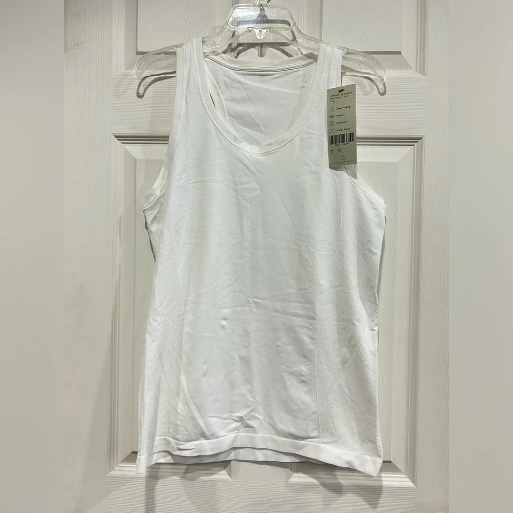 Sweaty Betty Women's XL Athlete Seamless Tank Top Performance White NWT Pilates